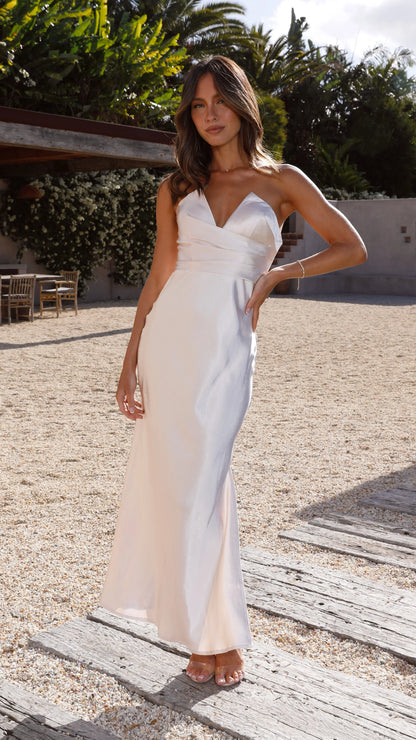 Valerie Maxi Dress Champagne
