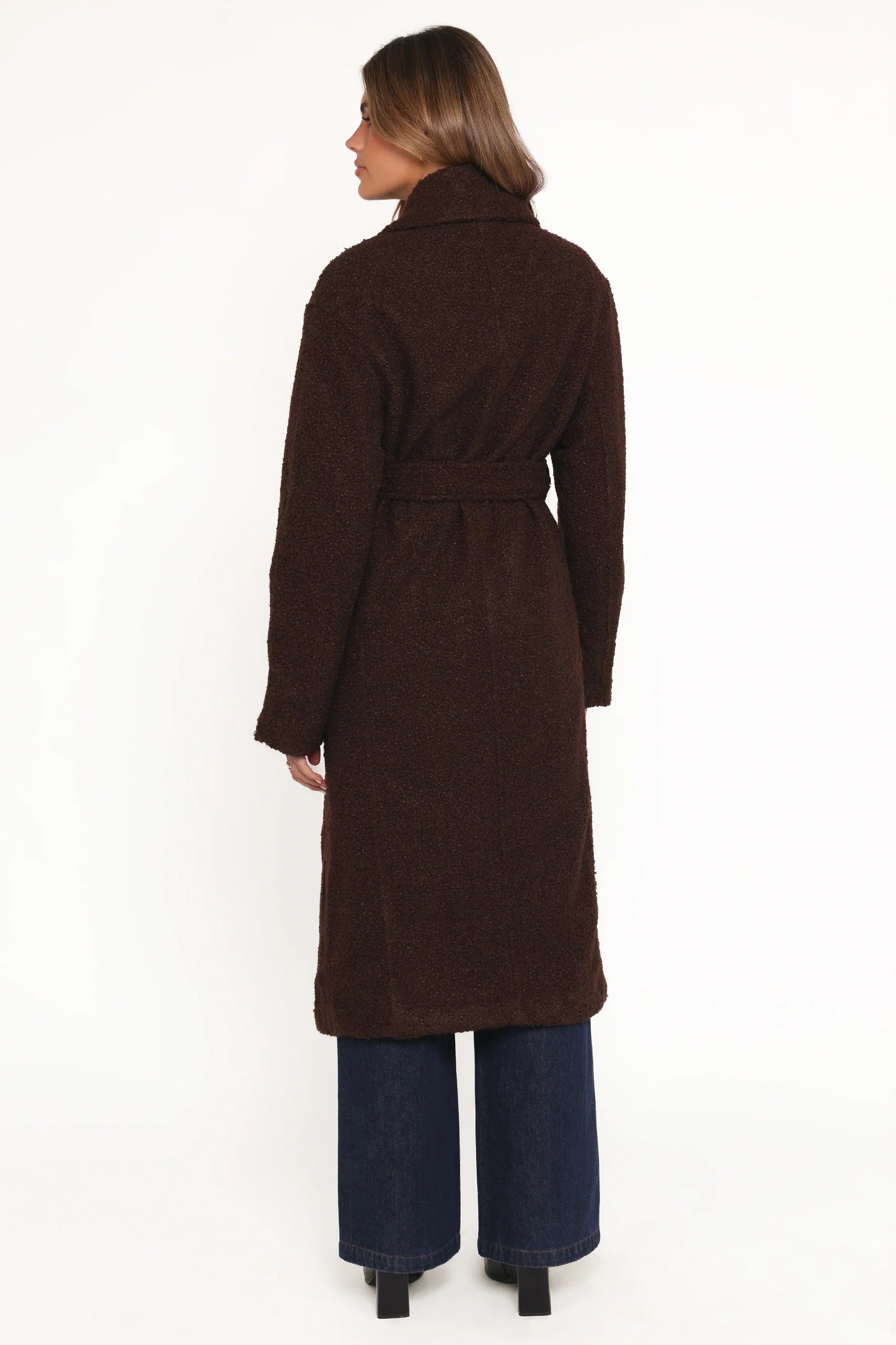 Goodie Shearling Coat Chocolate