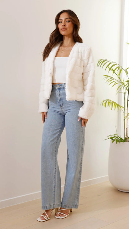 Tully Crop Jacket White