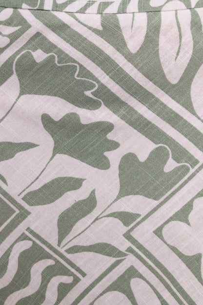 Willow Maxi Skirt Sage Print
