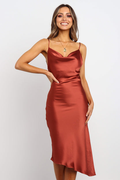 Cyprus Dress Rust