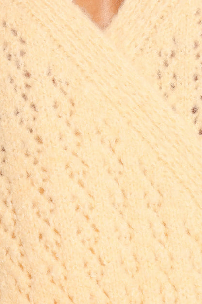 Etta Ballet Wrap Knit Sweater Butter