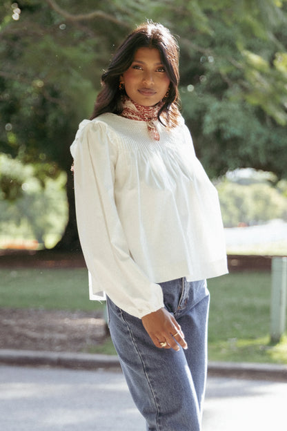 Melba Blouse White