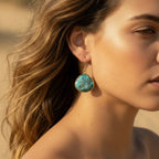 Bohemian Turquoise Dangle Earrings
