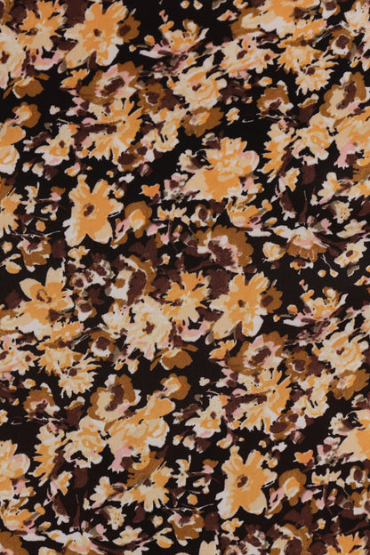 Willow Midi Skirt Black Ditsy Floral