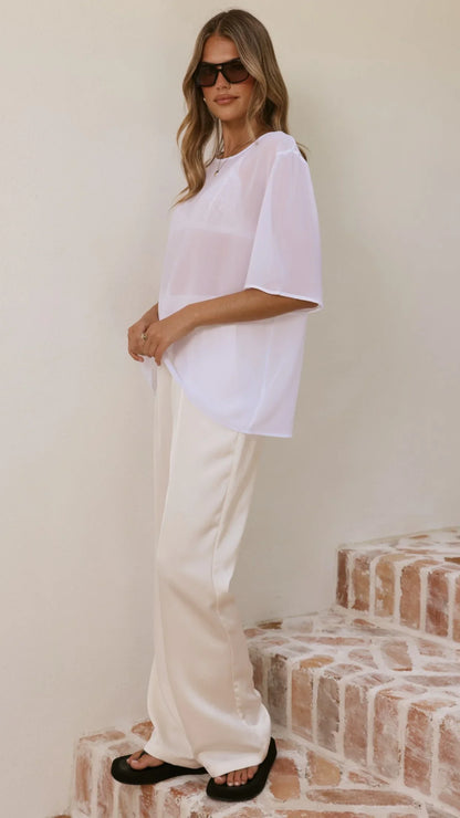 Davette Mesh T Shirt White