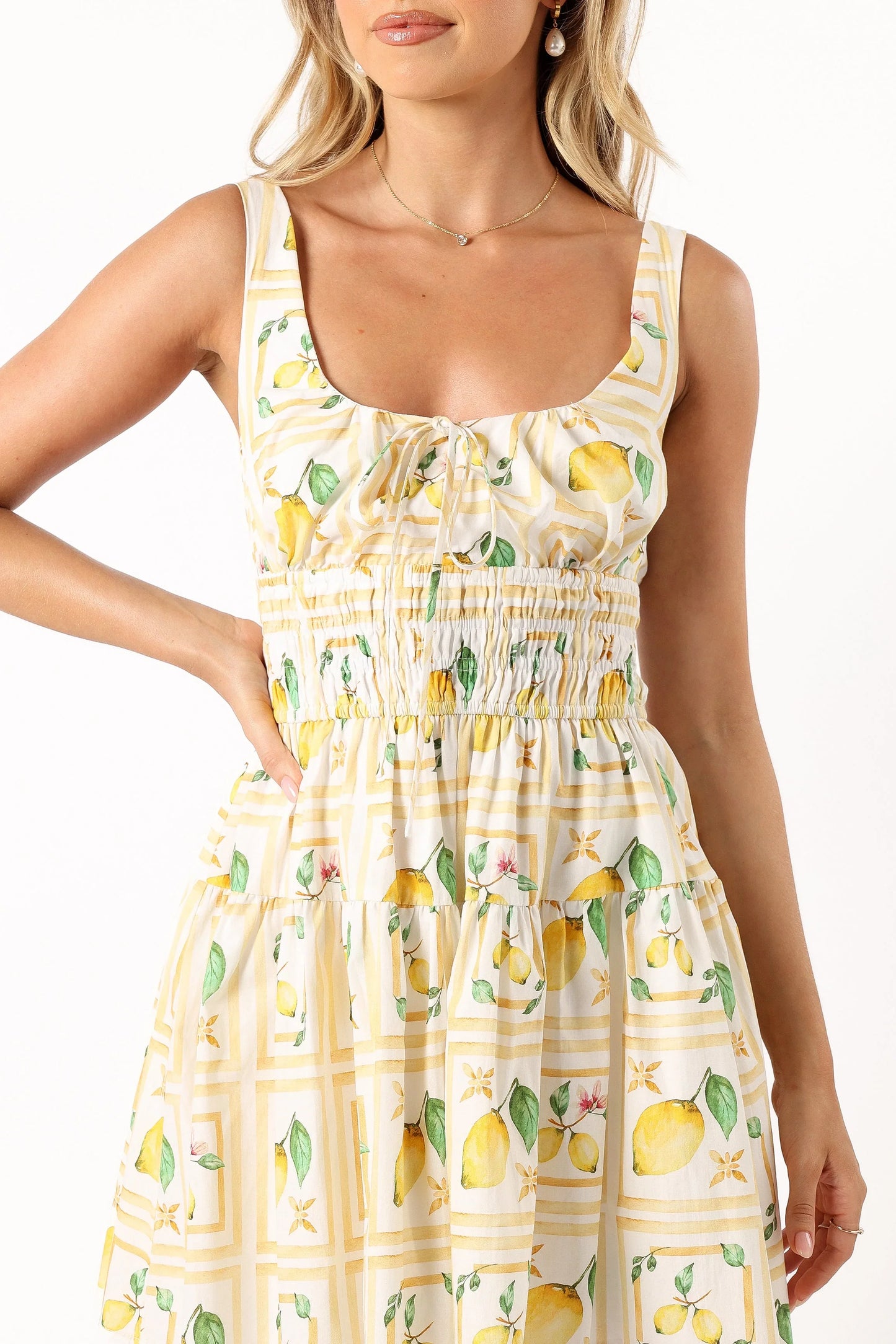 Cintrico Mini Dress Lemon