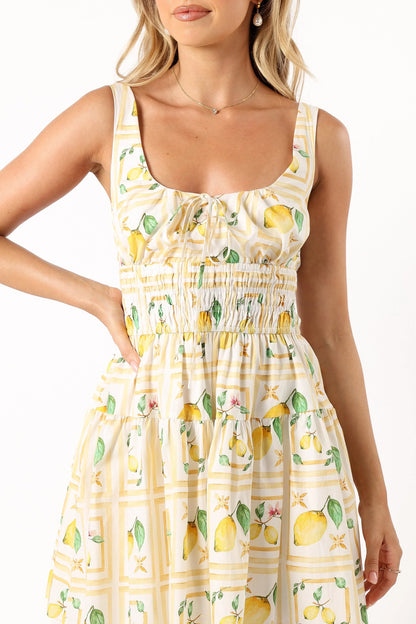 Cintrico Mini Dress Lemon
