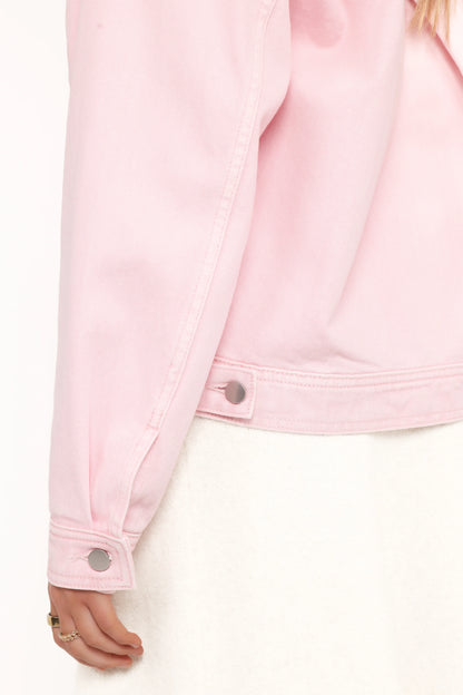 Larosa Denim Jacket Dusty Pink