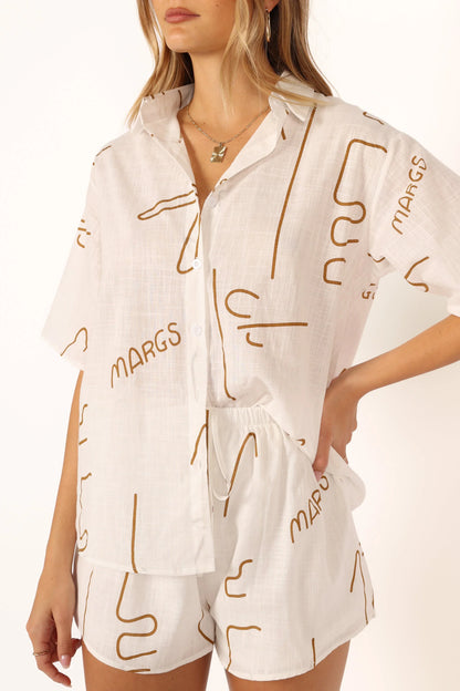 Sunset Short Set Brown