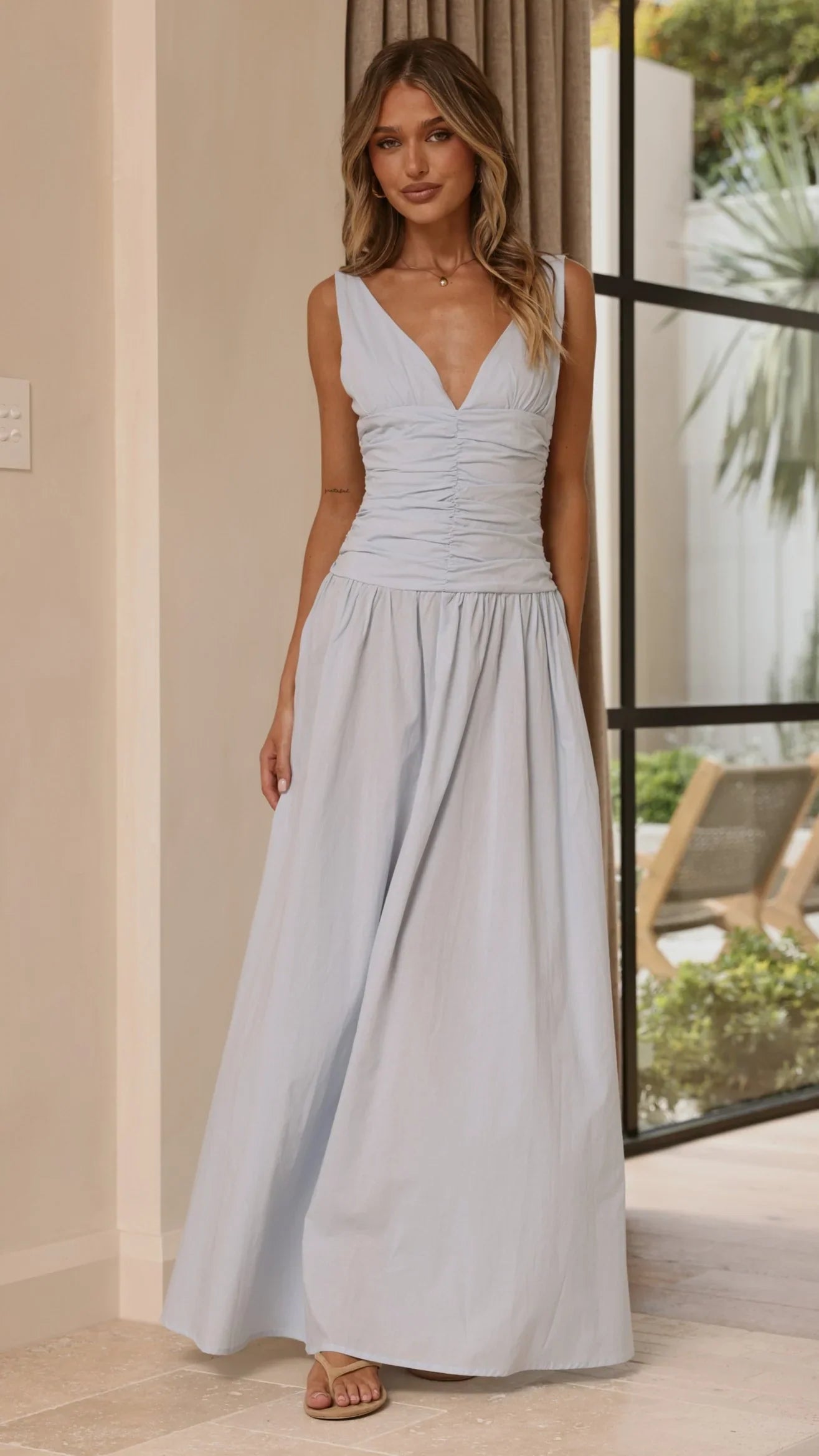 Sanya Maxi Dress Blue
