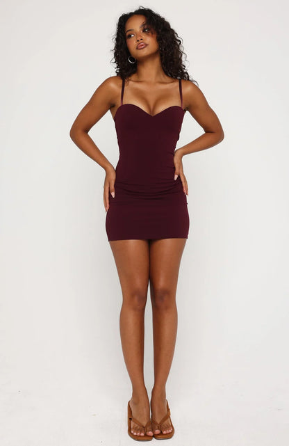 I Know You Tried Mini Dress Wine