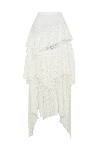 Wildflower Kiss Maxi Skirt White