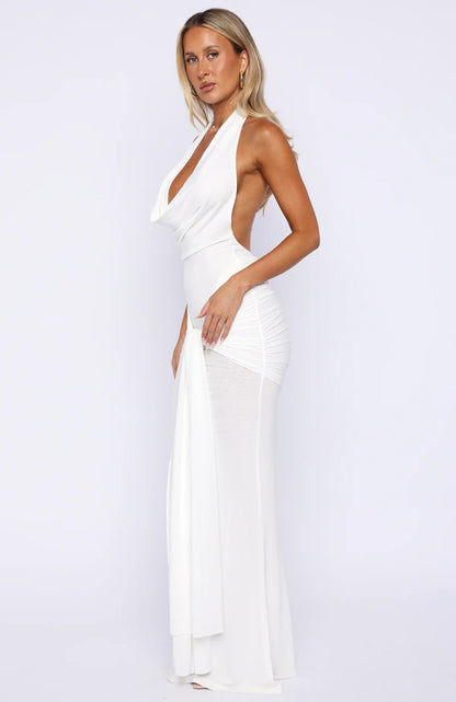 Be With You Forever Maxi Dress Off White