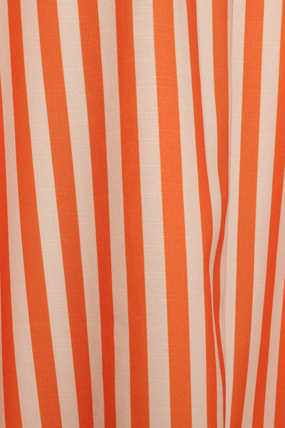 Serafina Two Piece Set Orange Beige Stripe