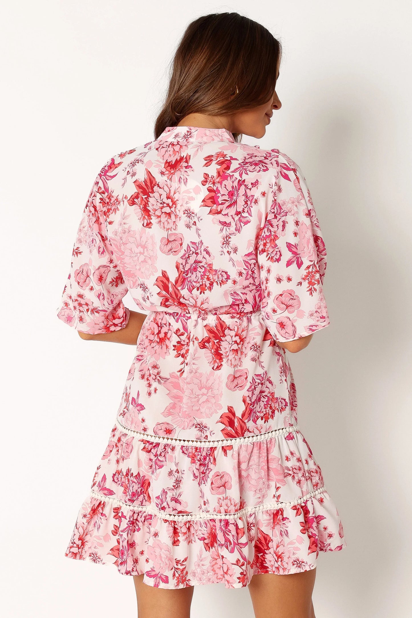 Sienna Long Sleeve Mini Dress Pink