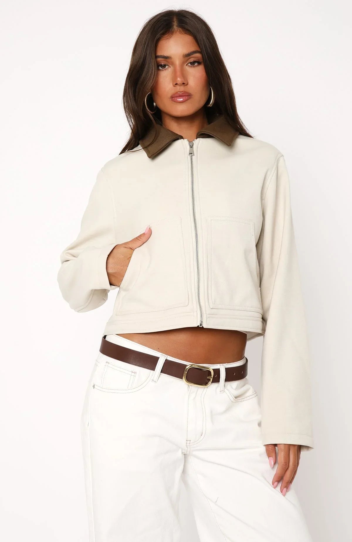 You Told Me Jacket Beige