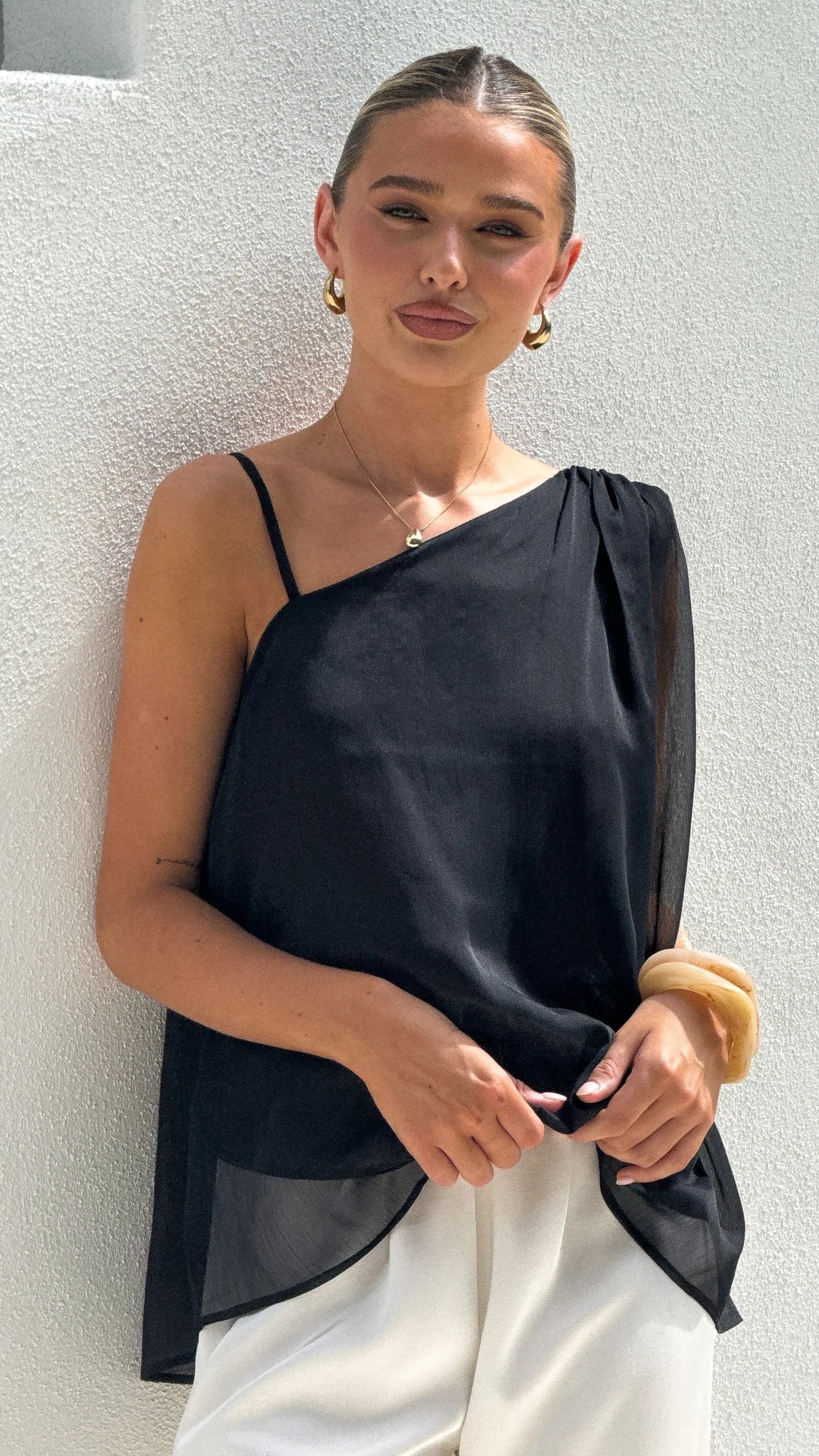 Hazel Top Black