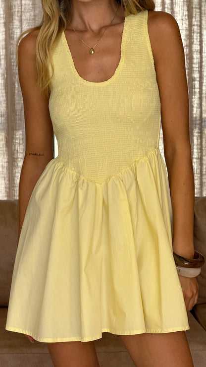 Amira Mini Dress Yellow
