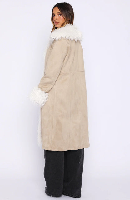 Help Me Down Coat Beige