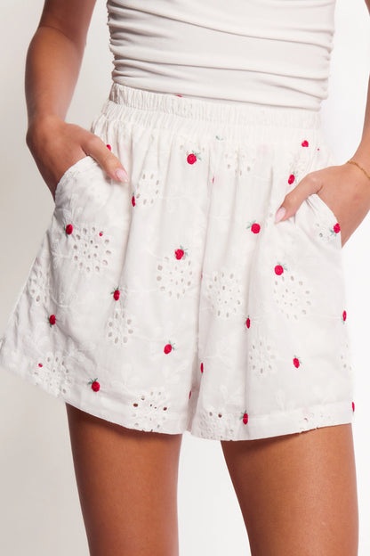 Aisha Shorts White
