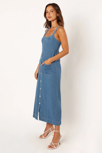 Bettie Midi Dress Denim