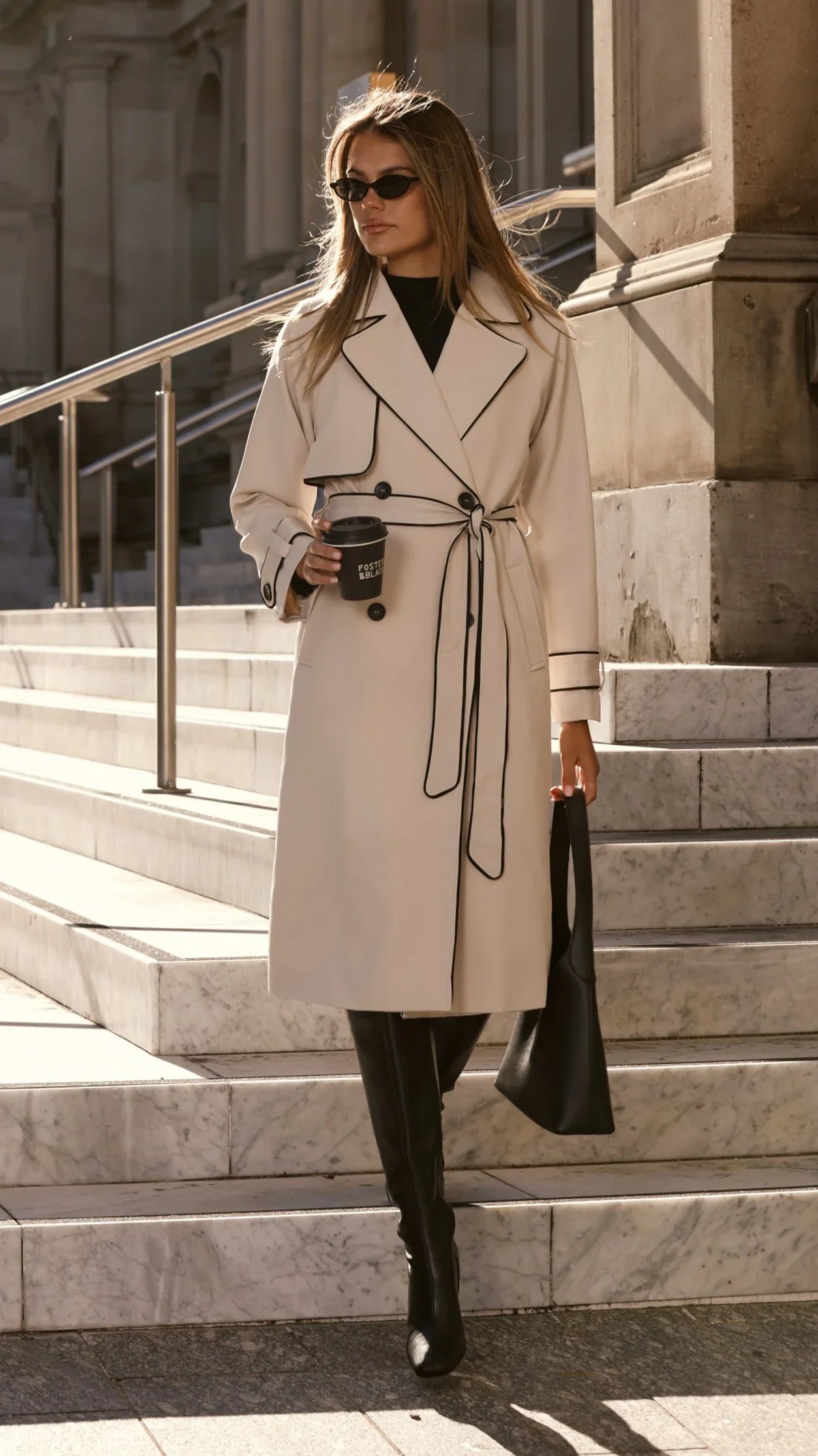 Blanca Trench Coat Beige