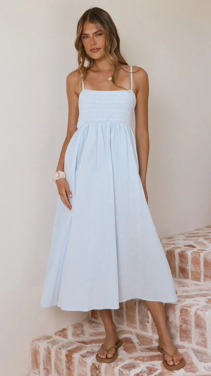 Kinsley Midi Dress Blue