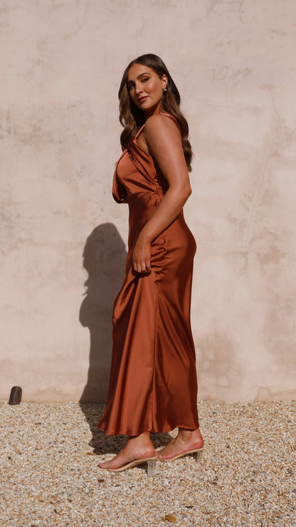 Greta Maxi Dress Copper