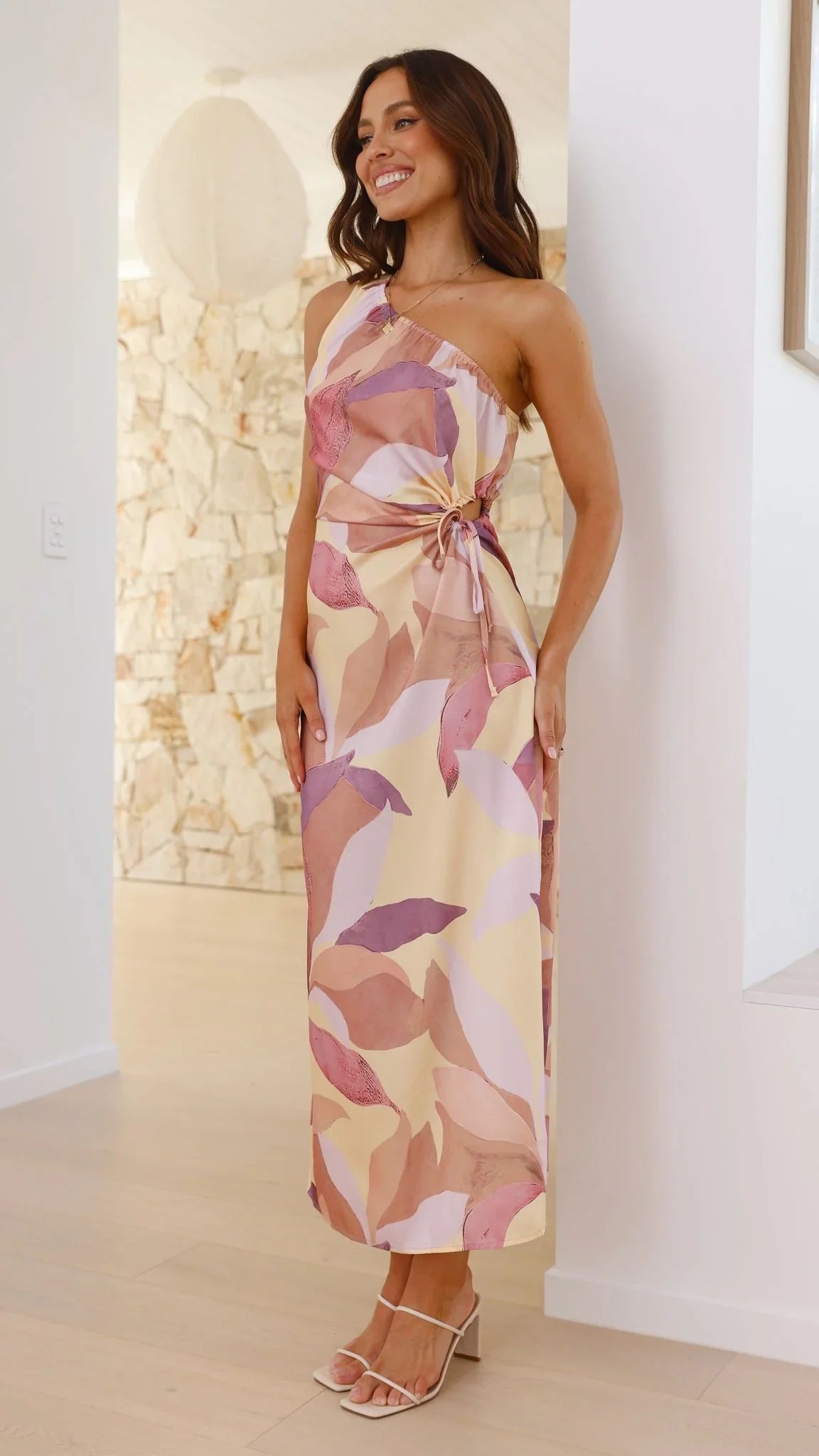 Lana Maxi Dress Pink Purple Floral