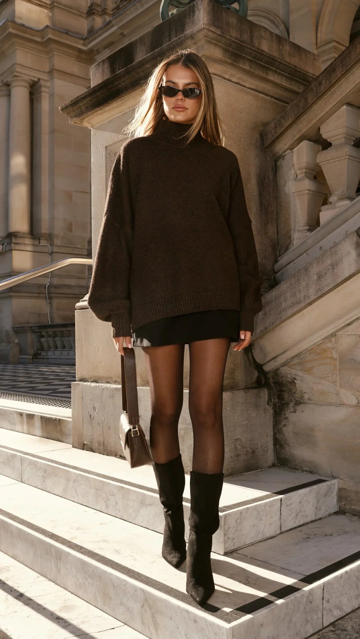 Harita Knitted Sweater Chocolate