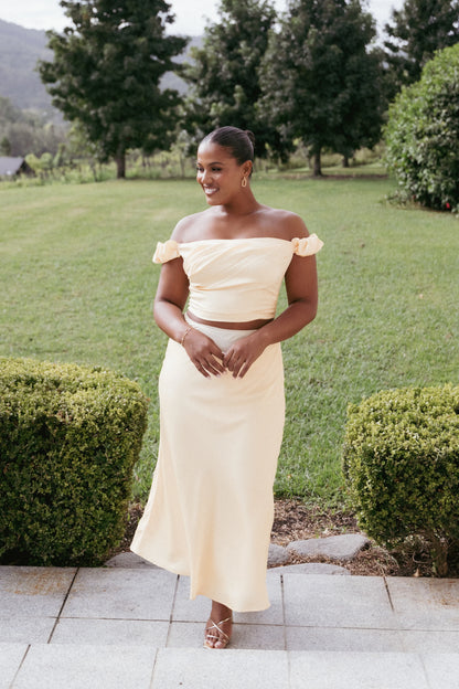 Arabella Two Piece Set Butter Yellow