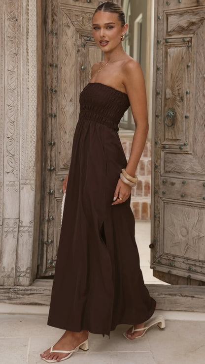 Marcy Maxi Dress Brown