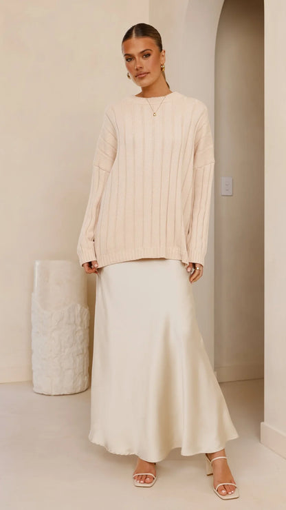 Naiva Oversized Knit Cream