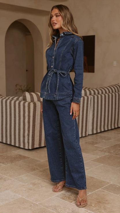 Selene Denim Jacket Dark Denim