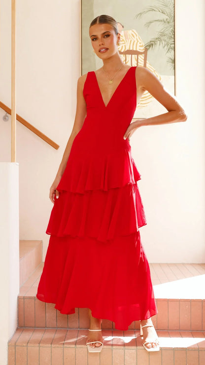 Stasie Maxi Dress Red