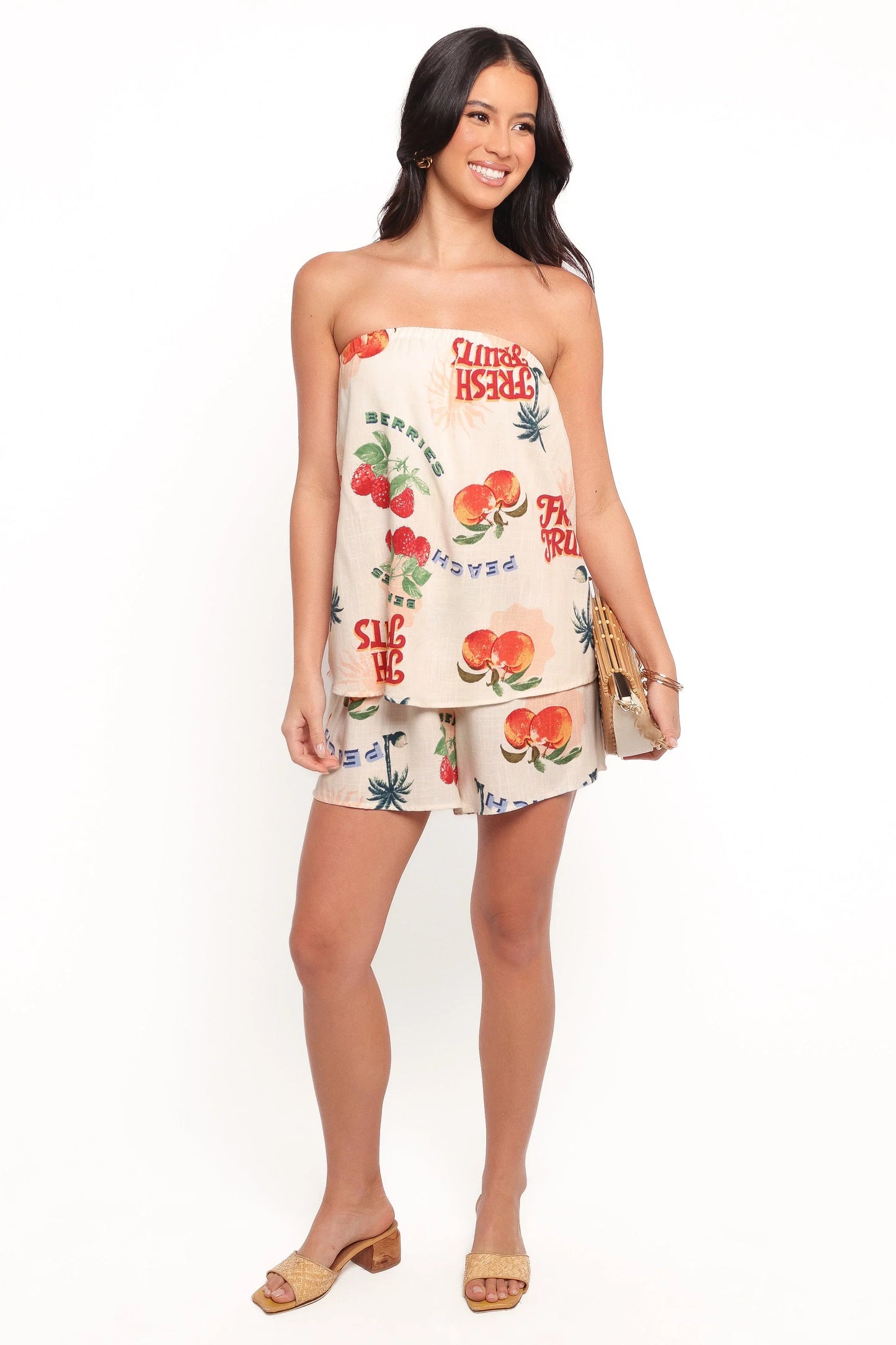 Karlen Strapless Romper Tutti Frutti