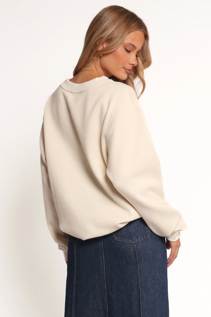 Farmers Market Sweatshirt Cream