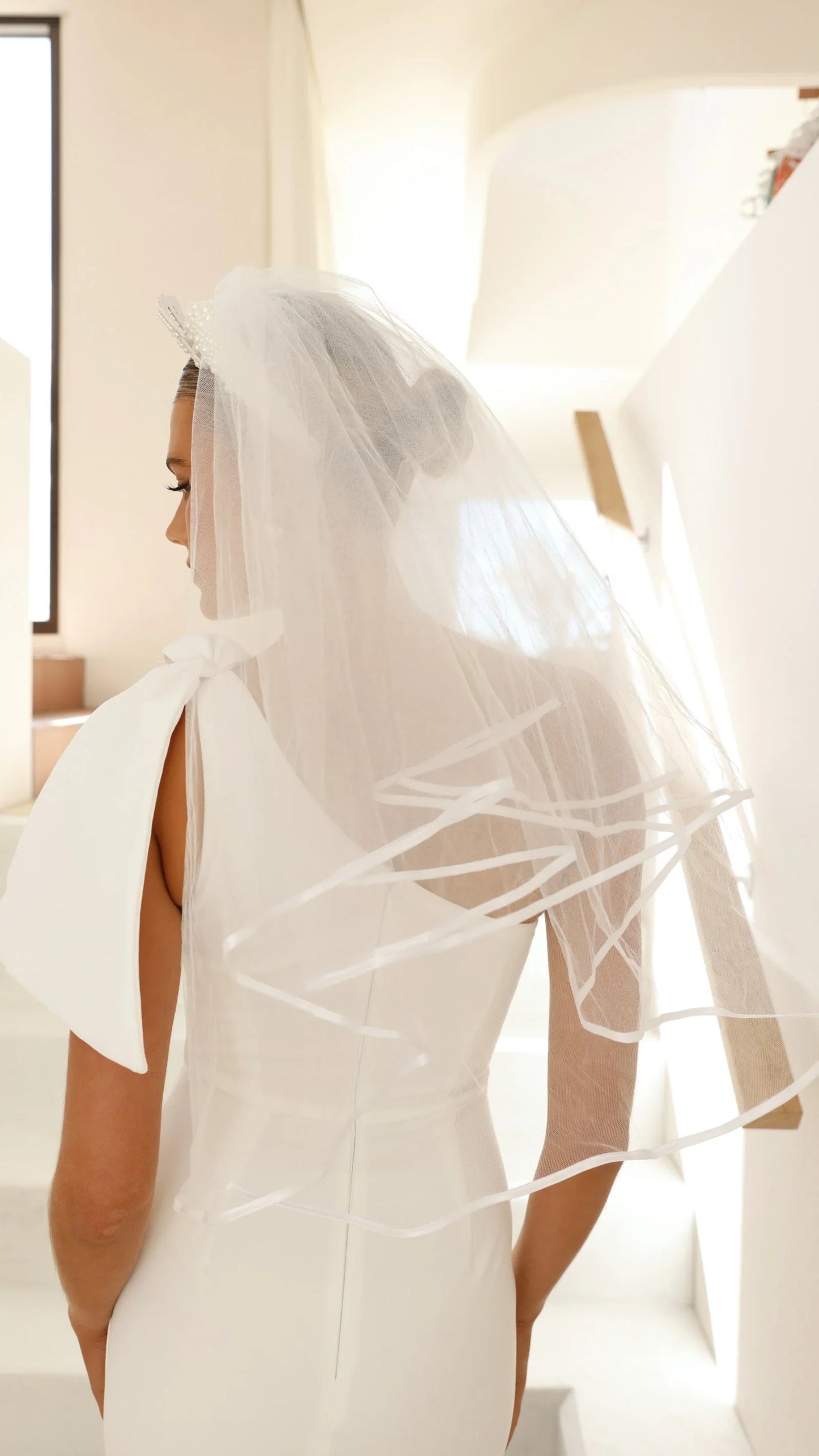 Bride To Be Veil White