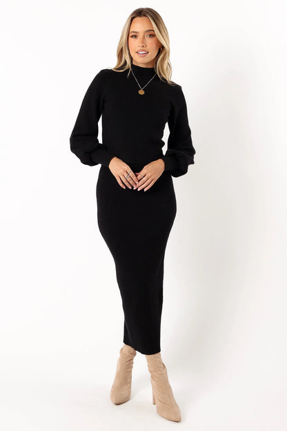 Tilbury Knitted Set Black