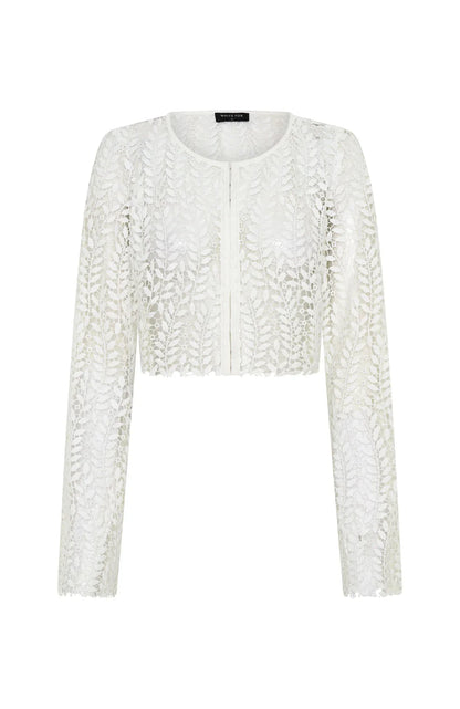 Purest Bliss Long Sleeve Top White