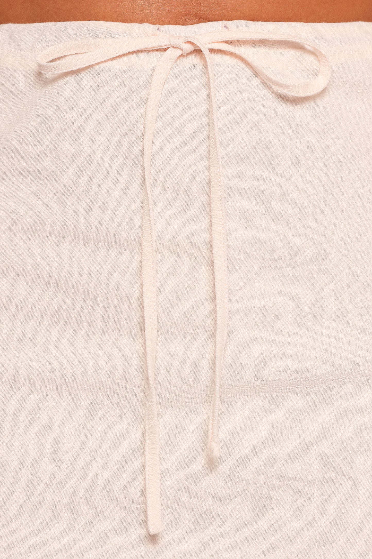 Sonni Linen Mini Skirt Cream