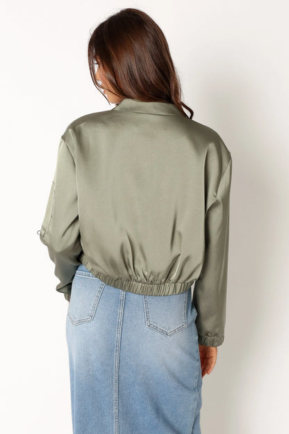 Kyra Bomber Jacket Sage