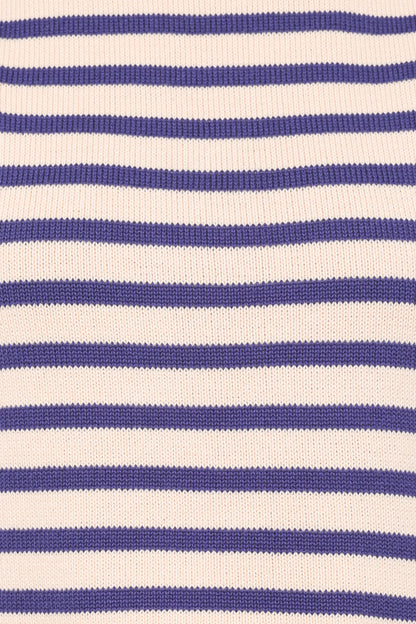 Ilona Knit Set Cream Navy Stripe