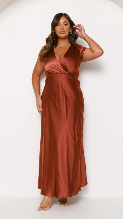 Selma Maxi Dress Rust