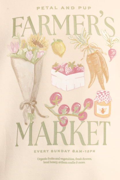 Farmers Market Sweatshirt Cream