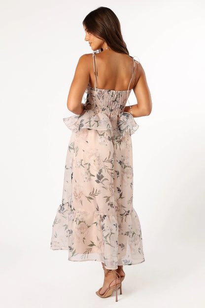 Kennie Midi Dress Pink Floral