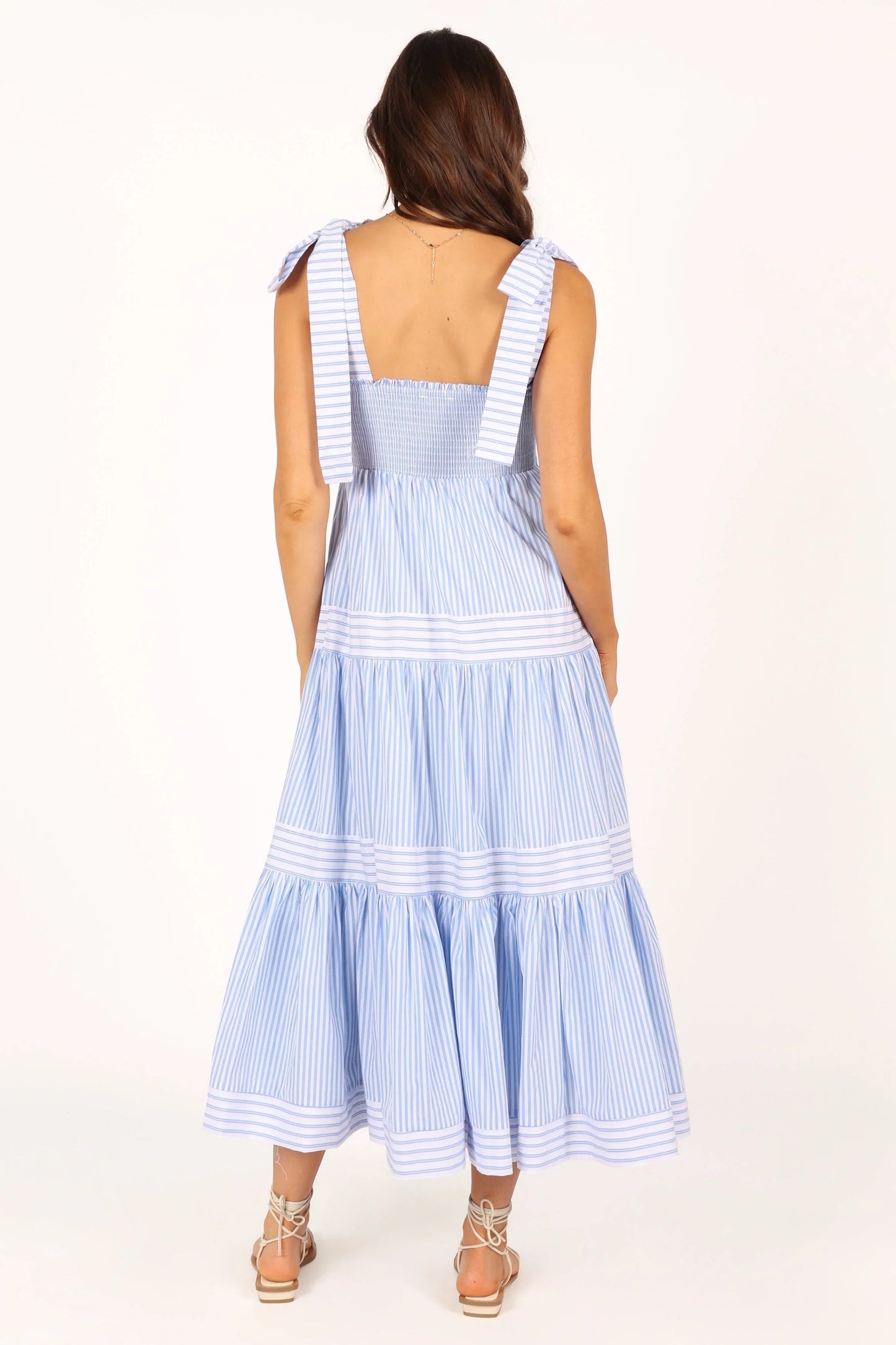Bella Maxi Dress Blue Stripe