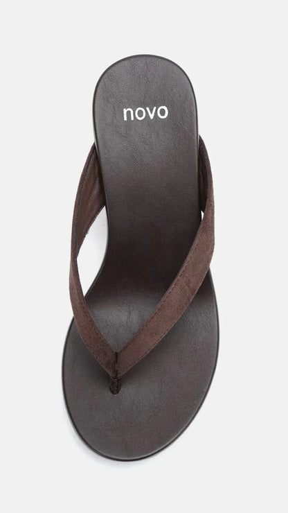 Baci Wedge Espresso Suede