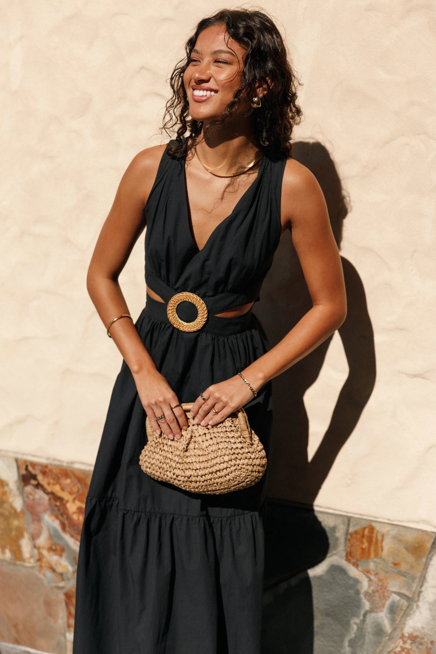 Carmella Midi Dress Black